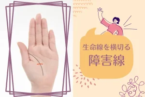 生命線を横切る障害線の見方